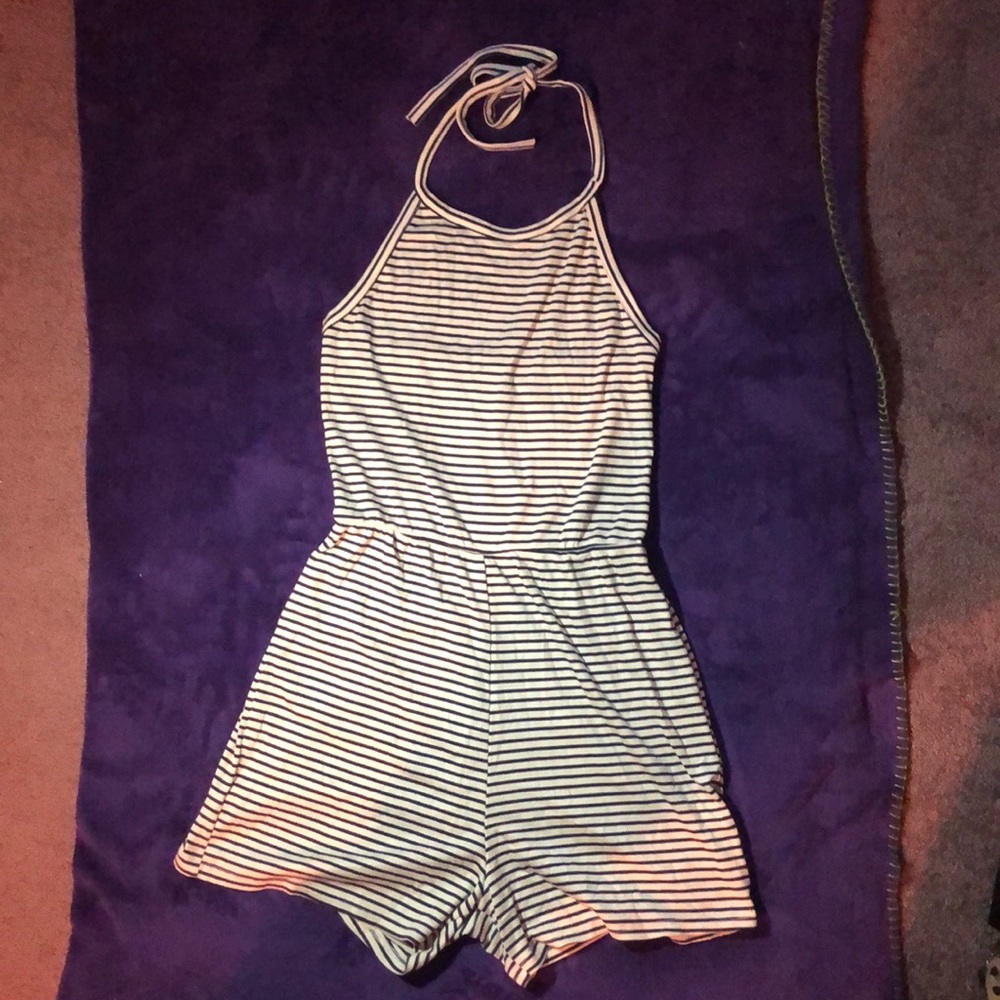 Striped romper